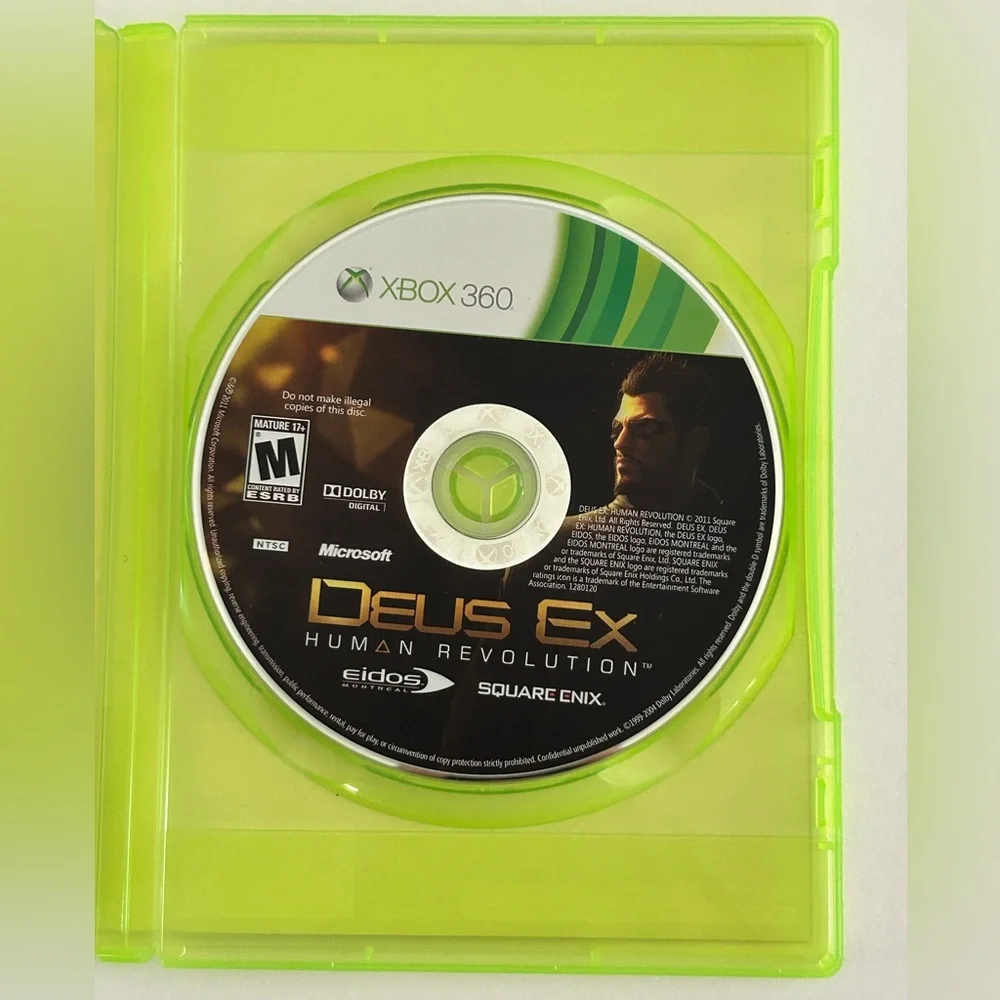 🦋 5/$25 - Deus Ex: Human Revolution Video Game for Xbox 360